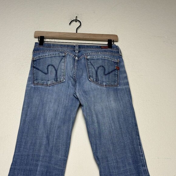VTG Citizens of Humanity Denim Jean Pant Women 27 Y2K Indie Flared Western Boot - Picture 15 of 16